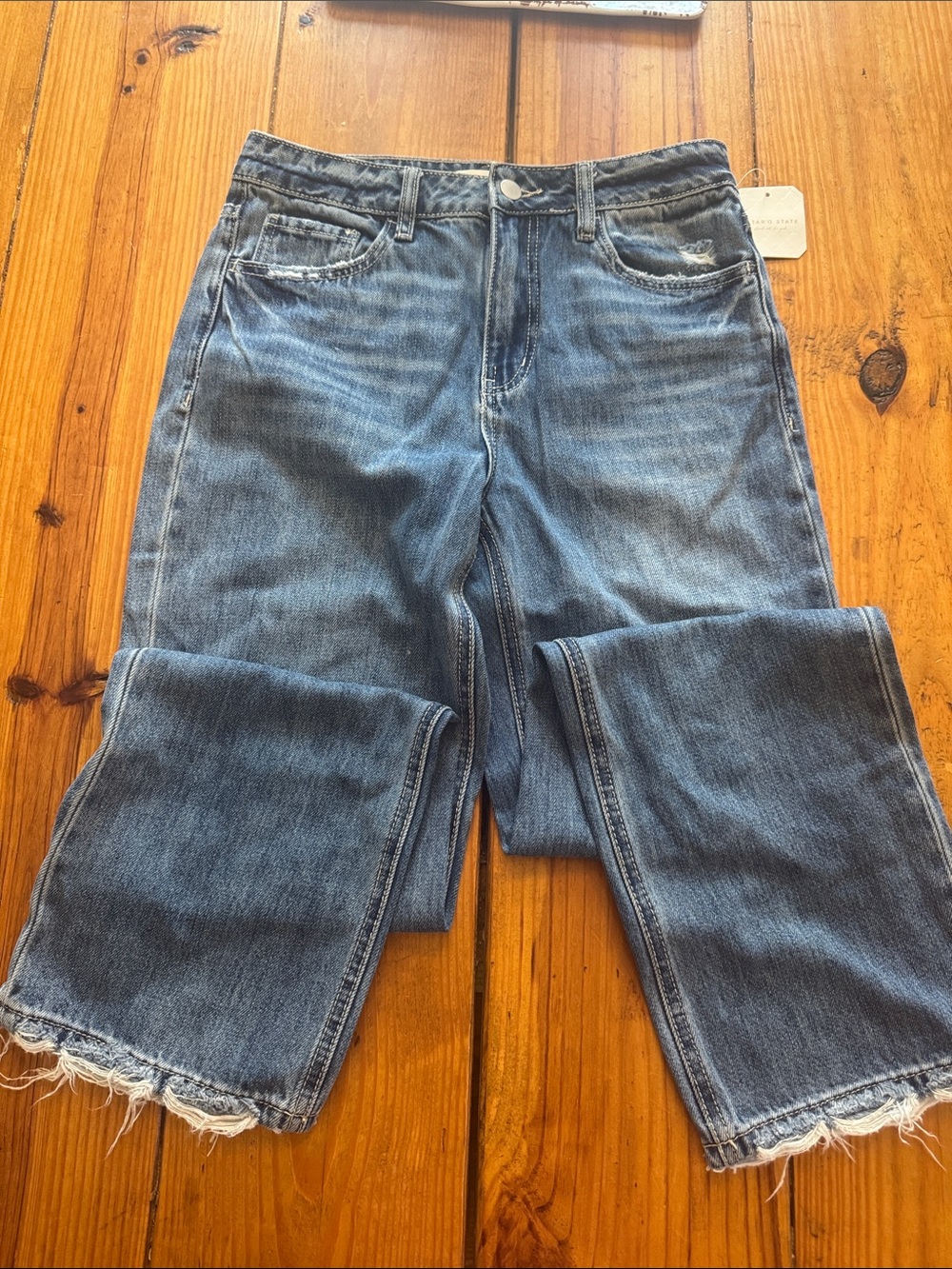 Altar’d State Women’s Classic Blue Denim Jeans - Casual Straight Leg